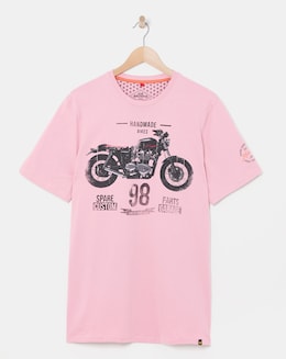 Joe Browns Motorcycle Print T-Shirt Long Length