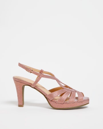 Joanna Hope Crossover Platform Sandal E Fit