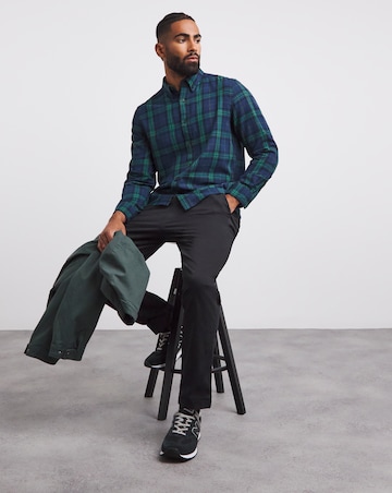 Long Sleeve Button Down Check Shirt