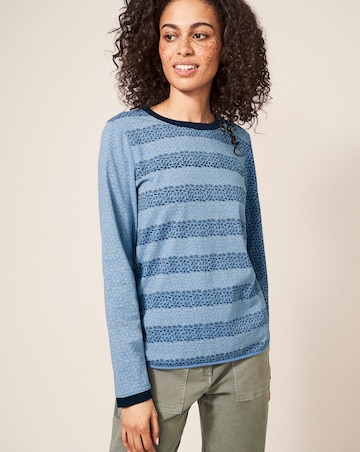 White Stuff Cassie Print Longsleeve Tee