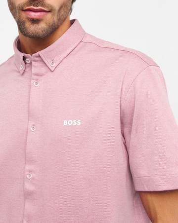 BOSS Classic Purple Short Sleeve Shirt
