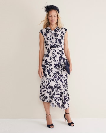 Phase Eight Willow Floral Cowl Neck Dress