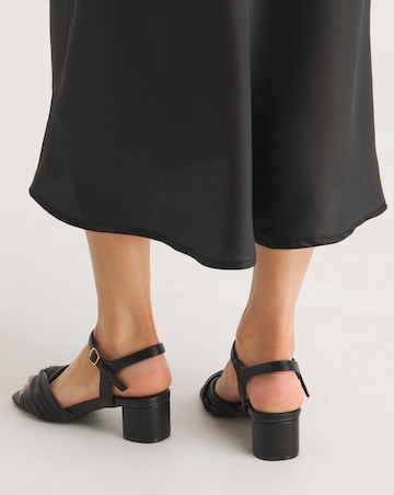 Clovis Twist Flexible Sole Block Heeled Sandals Extra Wide EEE Fit