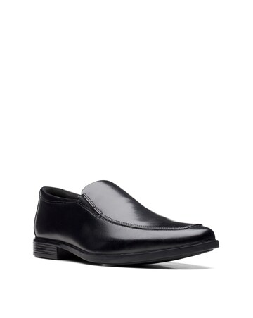 Clarks Howard Edge Wide Fit Shoe - Black