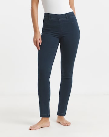 Simply Be Bella Dark Indigo Pull On Slim Leg Jeggings