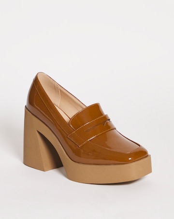 Terrassa Platform Loafer Heeled Shoes Wide Fit