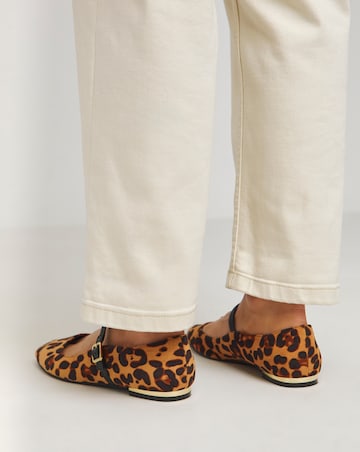 Simply Be Emilie Mary Jane Stretch Ballerina Shoes - Wide Fit (E)