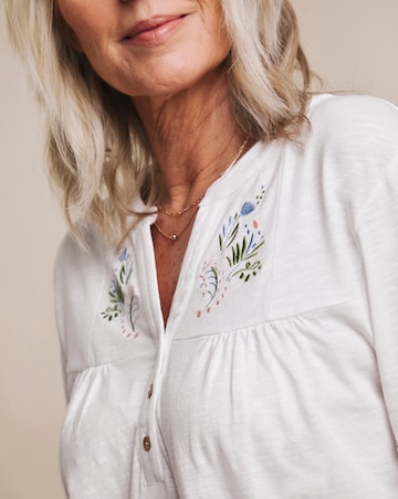 Julipa Jersey Embroidered Top