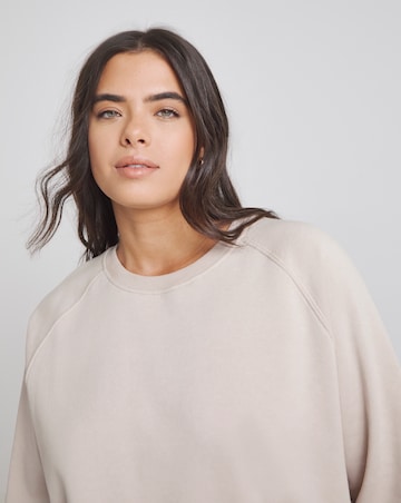 Simply Be Oatmeal Raglan Sleeve Sweatshirt