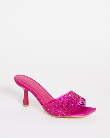 Joanna Hope Diamante Mule Sandal - Wide Fit (E)