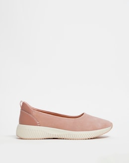 Leather Sporty Ballerina E Fit