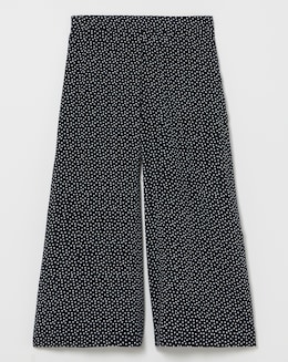 Simply Be Polka Dot Wide Leg Woven Culottes