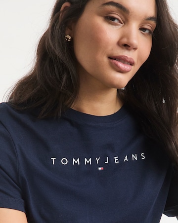 Tommy Jeans Slim Linear Logo Tee