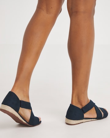 Sonya Soft Strap Espadrille Sandals Ultra Wide EEEEE Fit