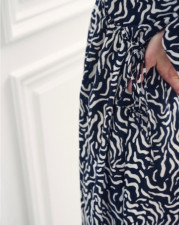 Nobody's Child Black Printed Iris Midaxi Dress