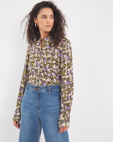 Y.A.S V-Neck Floral Print Blouse
