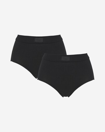 Sloggi 2Pack Double Comfort Cotton Maxi Knickers Black