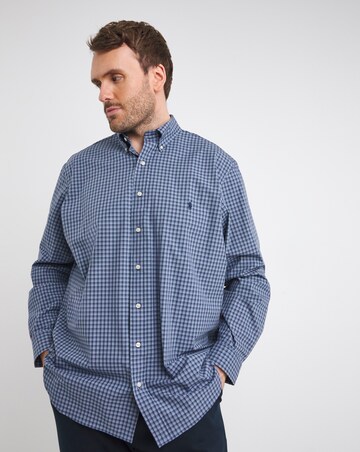 Polo Ralph Lauren Dark Blue Check Stretch Poplin Shirt