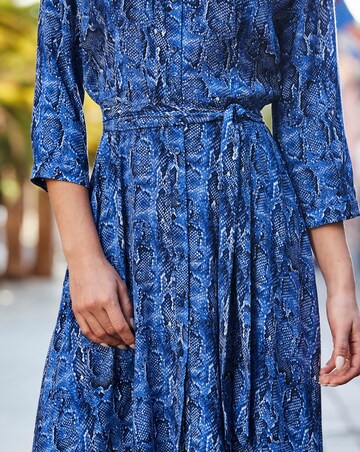 Sosandar Snake Print Dress