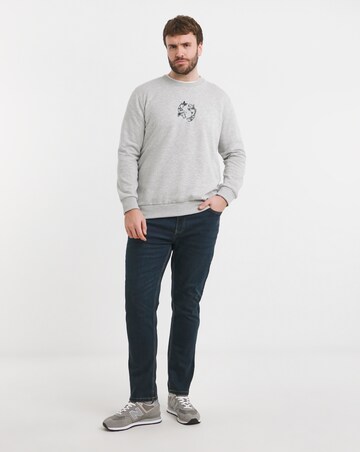 Jack & Jones Japanese Koi Sweatshirt - Grey