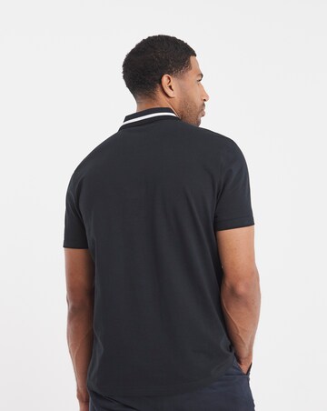 BOSS Short Sleeve Paddy Heritage Tipped Polo - Navy