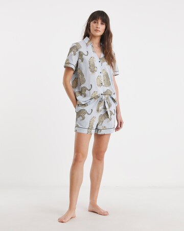 Chelsea Peers Cotton Seersucker Short Pyjama Set