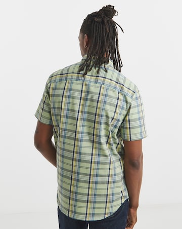 Short Sleeve Check Oxford Shirt Long