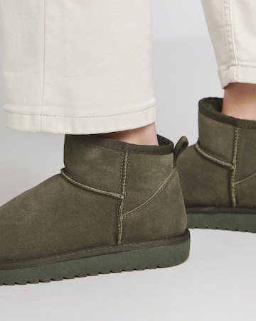 Renna Suede Low Cut Warm Lined Boots Extra Wide EEE Fit