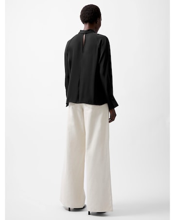 French Connection Carmen Crepe Tie Blouse