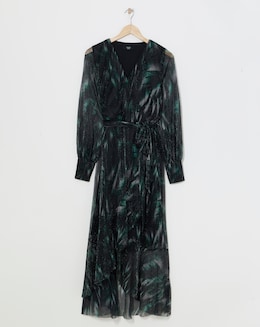 Joanna Hope Printed Plisse Dress