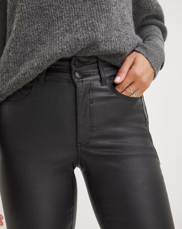 Black Magisculpt Coated Skinny Leg Jean