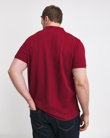 Pure Cotton Pique Polo Long- Cranberry
