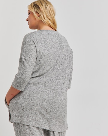 Grey Marl Soft Touch Side Pocket Tunic
