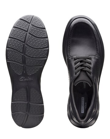 Clarks Cottrell Edge Wide Fit Shoe - Black