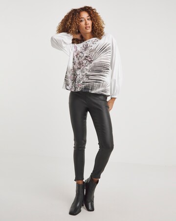 Religion Comet Long Sleeve Floral Top