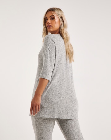 Grey Marl Soft Touch Side Pocket Tunic