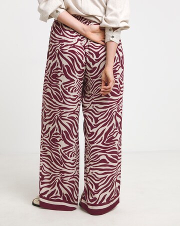 Simply Be Tie Waist Crinkle Wide Leg Trouser