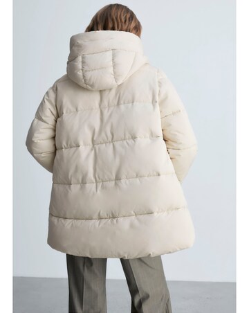 Mango Quilted Anorak Puffer with Hood