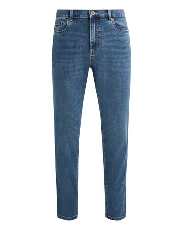 Slim Fit Stretch Jeans Mid Wash