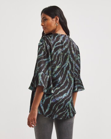 Joanna Hope Tie Neck Blouse