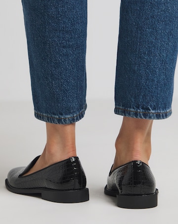 River Classic Slipper Cut Plain Loafer - Wide Fit (E)