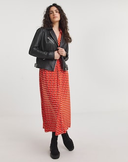 Printed Twist Dress