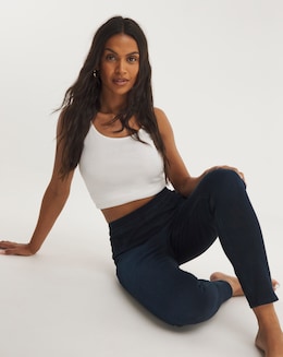 Spanx Medium Control Jean-ish Ankle Leggings Twilight