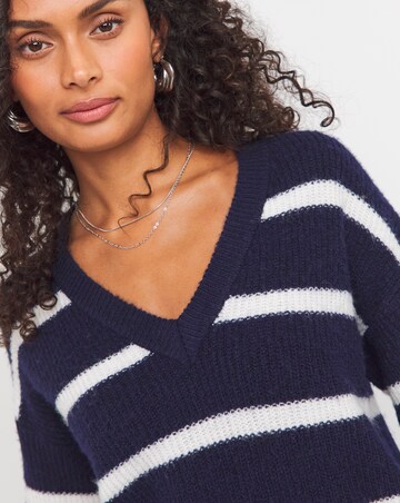 V Neck Longline Jumper