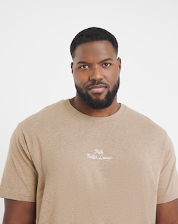 Polo Ralph Lauren Short Sleeve Script Logo T-Shirt - Brown