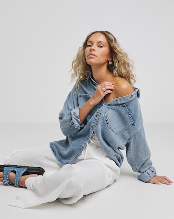 Light Blue Lightweight Oversized Shirt