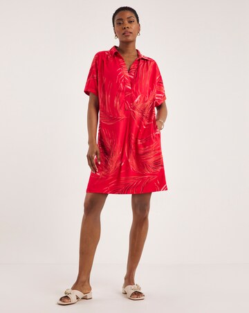 Viscose Twill Relaxed Shirt Dress