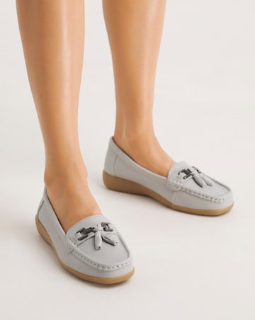 Samara Leather Tassel Detail Loafer Wide E Fit