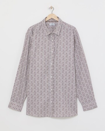William Hunt Small Floral Print Jacquard Shirt