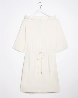 Cream Cotton Towelling Poncho